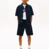 Stretch-seersuckershorts for barn