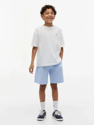 Stretch-seersuckershorts for barn