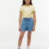Stretch-shorts med belte for barn