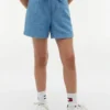 Stretch-shorts med belte for barn