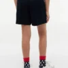 Stretch-shorts med belte for barn