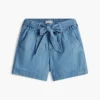 Stretch-shorts med belte for barn