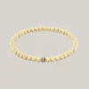 Stripe Metal Bead-armbånd