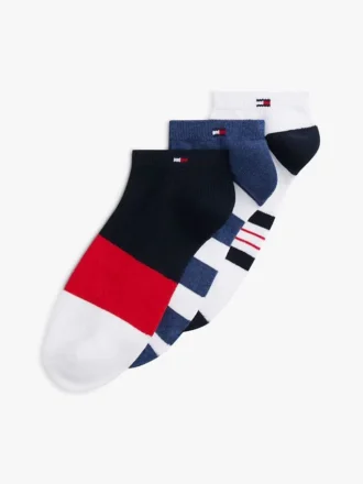 Stripe Mix Sport ankelsokker, 3-pak