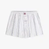 Stripe Poplin Sleep Shorts