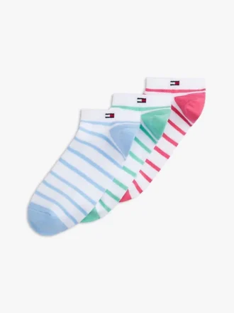 Stripe Sport ankelsokker, 3-pak