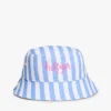 Stripet bøttehatt for barn