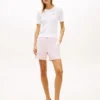 Stripet chino-shorts
