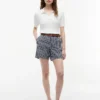 Stripet chino-shorts