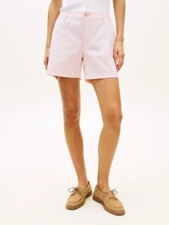Stripet chino-shorts