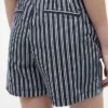 Stripet chino-shorts