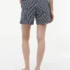 Stripet chino-shorts