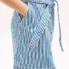 Stripet denimkjole for barn