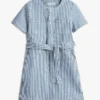 Stripet denimkjole for barn