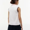 Stripet, ermeløs stretch-polo for barn