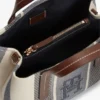 Stripet jacquard-minisatchel