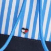 Stripet kanvasveske for barn