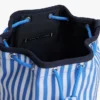 Stripet kanvasveske for barn