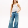 Stripet Pointelle-tank-top for barn