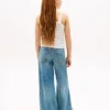 Stripet Pointelle-tank-top for barn