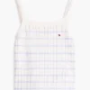 Stripet Pointelle-tank-top for barn