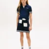 Stripet polo-kjole for barn