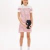 Stripet polo-kjole for barn