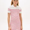 Stripet polo-kjole for barn