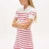 Stripet polo-kjole for barn