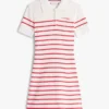Stripet polo-kjole for barn