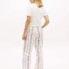 Stripet poplin-bukser