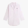 Stripet poplin-nattkjole