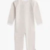 Stripet ribbet body-overall for babies