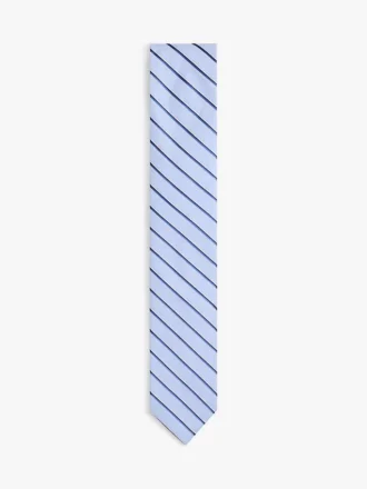 Stripet slips i lin-silkeblanding