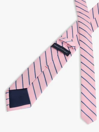 Stripet slips i lin-silkeblanding