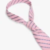Stripet slips i lin-silkeblanding