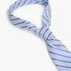 Stripet slips i lin-silkeblanding