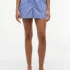 Stripete poplin-shorts