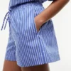 Stripete poplin-shorts