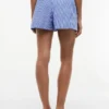 Stripete poplin-shorts