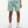 Stripete shorts med monogramlogo for barn
