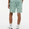Stripete shorts med monogramlogo for barn