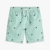 Stripete shorts med monogramlogo for barn