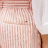 Stripete voile-bermudashorts