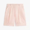 Stripete voile-bermudashorts