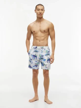 Surf Print 7″ badebukser