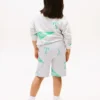 Sweatshorts med blandet logo over hele for barn