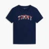 T-skjorte med blomstermønster og Tommy-logo for barn