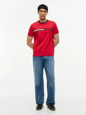 T-skjorte med brodert flagglogo
