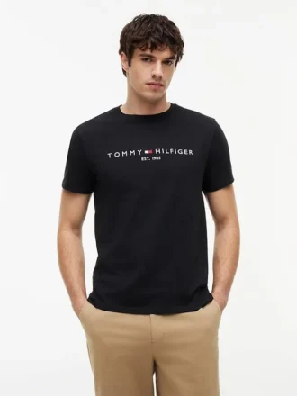 T-skjorte med brodert Tommy-logo